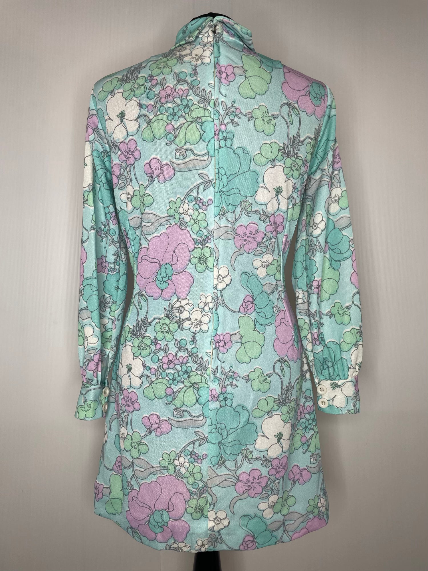 true vintage  zip back  womens  vintage  Urban Village Vintage  short dress  scooter dress  scooter  roll neck  pocket detail  pocket  pink  modette  MOD  mini dress  micro mini  long sleeve  Light Blue  Green  dress  Blue  60s  1960s  10