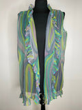 womens  waistcoat  vintage  Urban Village Vintage  urban village  sleeveless  purple  pucci  psychedelic  psych  pink  lingerie  green  emilio pucci  chiffon  cardi  blue  16  14-16  14