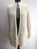 1970s Tie Neck Open Cardigan by St Michael - Size 10