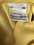 Yellow  womens  vintage  Urban Village Vintage  urban village  patterned  MOD  knitwear  knitted  knit  Balbriggan  60s  1960s