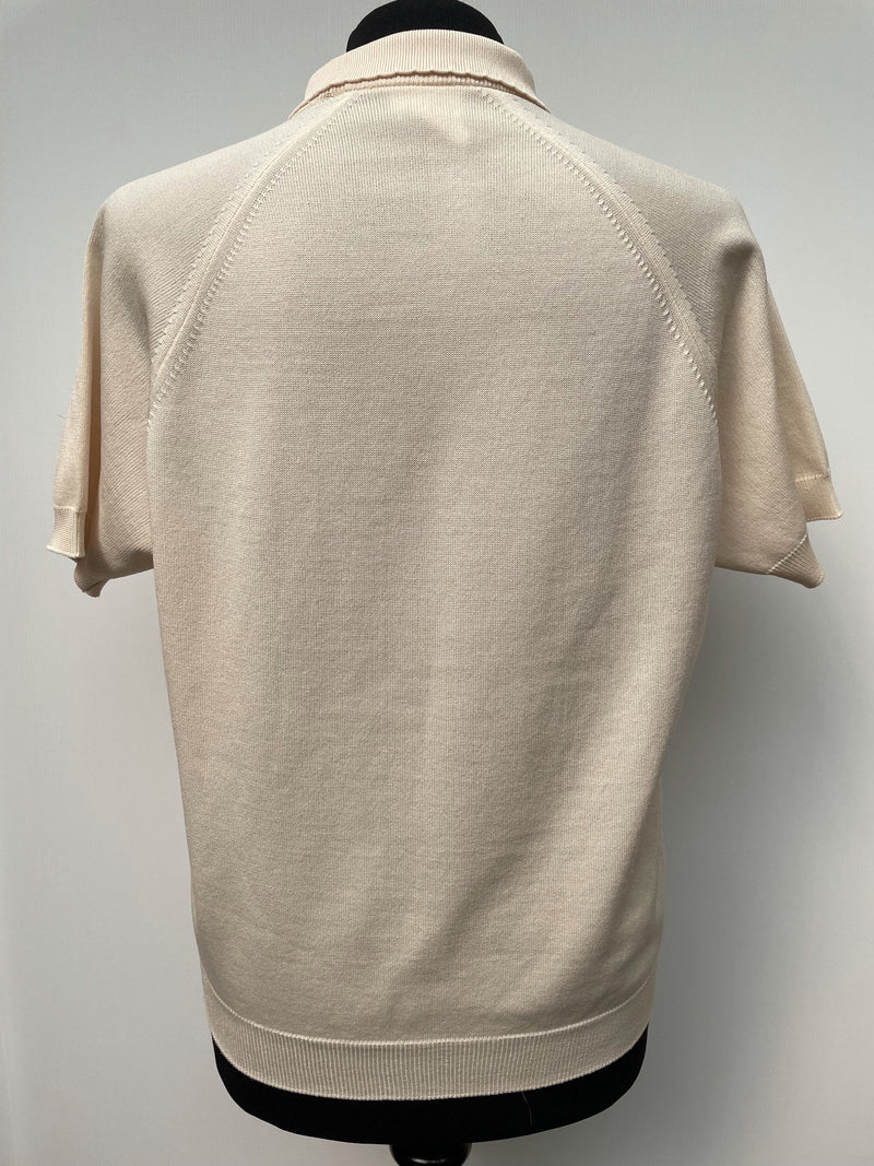 womens  vintage  Urban Village Vintage  urban village  trevira  polyester  polo top  polo  patterned  MOD  midi dress  knitwear  knitted  knit  elasticated  cream  60s  1960s  12