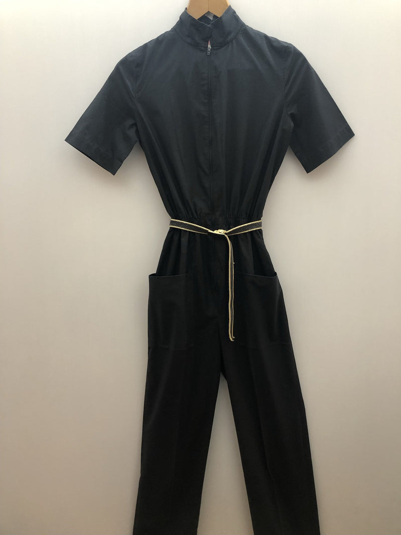 womens  vintage  Urban Village Vintage  St Michael  jumpsuit  black  8  70s  1970s