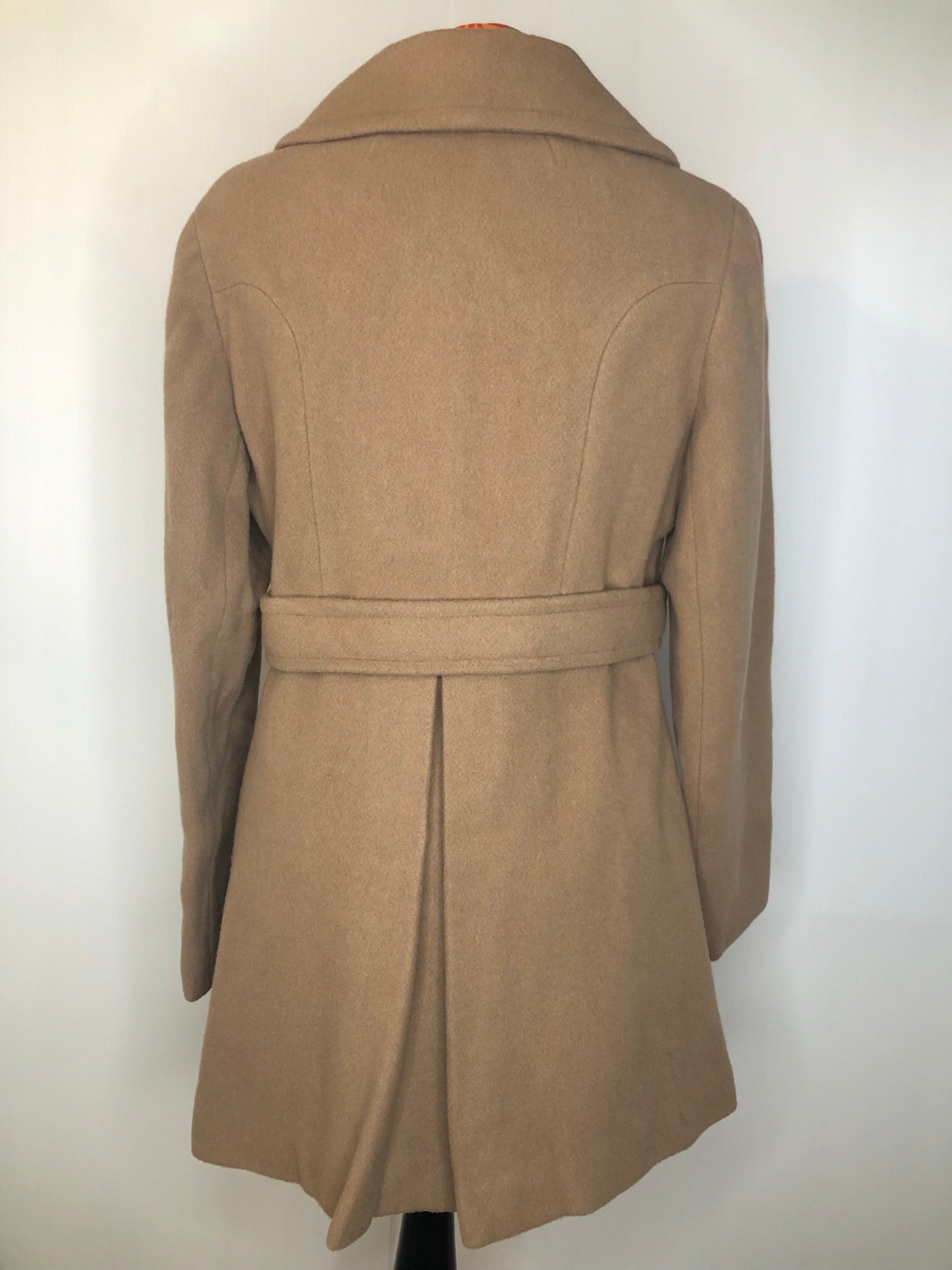 womens  vintage  two piece  top  suit  set  mod  Jacket  Hilary Model  double breasted  coat  brown  beige  60s  1960s  12  10-12  10