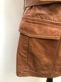 womens  waist belt  vintage  Urban Village Vintage  tan  safari style  Safari jacket  safari  Leather Jacket  Leather  brown  Artex  70s  1970s  10