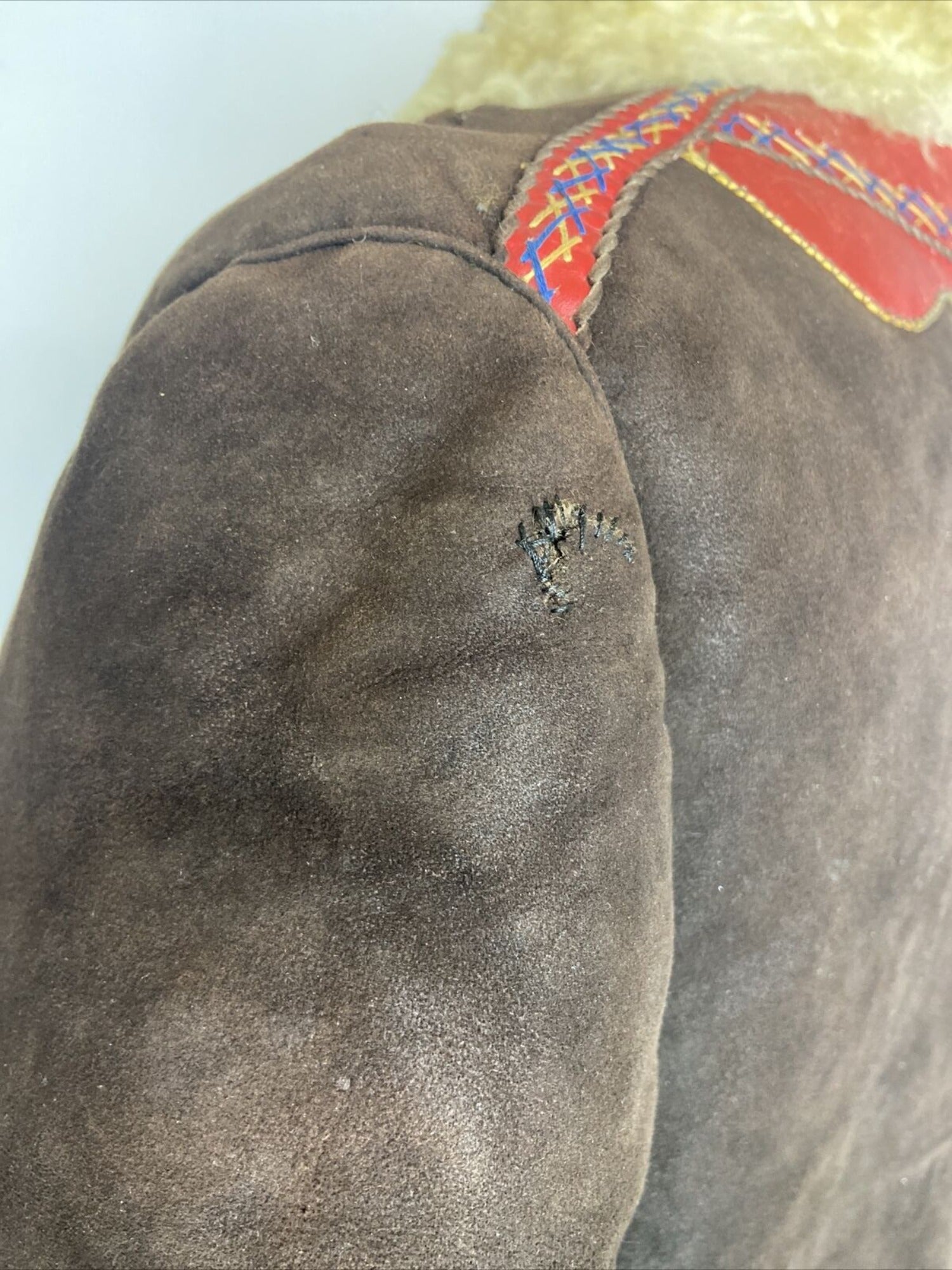 60  1960  60s  1960s  womens jacket  womens  vintage  Urban Village Vintage  Sheepskin  shearling  Jacket  hippie  embroidered trim  embroidered pattern  Embroidered  coat  brown  boho  afghan  70s  1970s  10