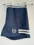 Retro Sergio Tacchini Shorts in Navy Blue - Size S