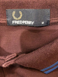 T-Shirt  purple  polo top  polo  MOD  mens  maroon  M  Fred Perry