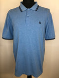 Fred Perry Polo Top in Blue - Size XL