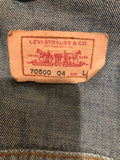 vintage  Urban Village Vintage  urban village  red tab  pockets  mens  long sleeve  levis strauss  levis  levi strauss  L  Denim jacket  denim  collar  button  blue