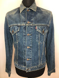 vintage  Urban Village Vintage  urban village  red tab  pockets  mens  long sleeve  levis strauss  levis  levi strauss  L  Denim jacket  denim  collar  button  blue