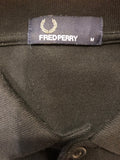 black  T-Shirt  polo top  polo  MOD  mens  M  Fred Perry