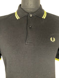 black  T-Shirt  polo top  polo  MOD  mens  M  Fred Perry