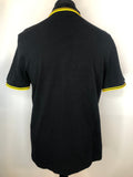 black  T-Shirt  polo top  polo  MOD  mens  M  Fred Perry