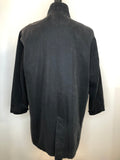 Winter Jacket  Winter Coat  vintage  Urban Village Vintage  urban village  retro  Mens Mac  Mens jacket  mens coat  mens  M  long sleeve  long length coat  long coat  Jacket  Fred Perry  embroidered logo  button down  Black Jacket  black