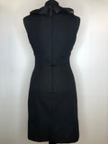 womens  vintage  sybil zelker  ruffle dress  retro  polly peck  MOD  mini dress  dress  black  60s  1960s