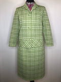 1960s Check Two-Piece Skirt/Jacket Set by Fulton London - UK 10