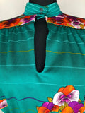 womens  waist belt  vintage  Urban Village Vintage  urban village  summer dress  summer blouse  summer  Stripes  spring  sheer  retro  maxi  keyhole neck  high neck  Green  folk  floral print  floral dress  floral  dress  Colin Glascoe  70s  1970s  10