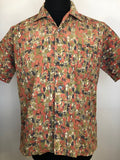 1950s Print Shirt by Cathedral Brand - Size L