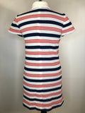 zip back  womens  white  vintage  Urban Village Vintage  stripes  striped dress  striped  scooter dress  scooter  Red  MOD  Blue  60s  1960s  10
