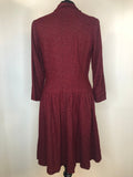zig zag print  womens  vintage  summer  spring  side zip  retro  Red  print  Orange  MOD  dress  60s  1960s  12