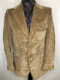 beige jacket blazer jacket corduroy 70s 1970s jacket  vintage Jackson The Taylor S