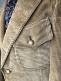 beige jacket blazer jacket corduroy 70s 1970s jacket  vintage Jackson The Taylor S