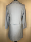 womens jacket  womens  vintage  Urban Village Vintage  urban village  two piece  smart dress  scalloped  scallop detail  scallop collar  Peggy French  MOD  Light Blue  cropped  crop jacket  blue  blazer jacket  60s  60  1960s  1960  12