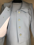 womens jacket  womens  vintage  Urban Village Vintage  urban village  two piece  smart dress  scalloped  scallop detail  scallop collar  Peggy French  MOD  Light Blue  cropped  crop jacket  blue  blazer jacket  60s  60  1960s  1960  12