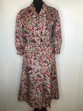 1970s Does 1940s Floral Print Belted Dress by MIR Designs - UK 14