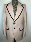 1970s Tuxedo Smoking Jacket by Yorkers - Size L