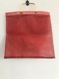 womens bag  womens  vintage  Urban Village Vintage  shopper bag  red  One Size  nylon  net style  handbag  bag  accessories  70s style  70  1970s