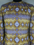 vintage  metallic  lurex  gold metallic  gold  evening blouse  disco  blouse  balloon sleeve  70s  70  1970s  12