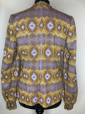vintage  metallic  lurex  gold metallic  gold  evening blouse  disco  blouse  balloon sleeve  70s  70  1970s  12