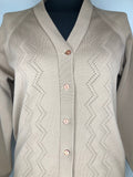 womens  vintage  Urban Village Vintage  top  sweater  MOD  Lightweight Knit  light knit  knitwear  knitted  knit  cropped  cardigan  cardi  brown  60s  1960s  10