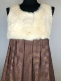 zip  womens  vintage  Urban Village Vintage  urban village  summer dress  summer  sleeveless  retro  MOD  midi dress  dress  Coney Fur  check  brown  back zip  autumnal  autumn dress  autumn  A-Line  70s  1970s  10