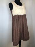 zip  womens  vintage  Urban Village Vintage  urban village  summer dress  summer  sleeveless  retro  MOD  midi dress  dress  Coney Fur  check  brown  back zip  autumnal  autumn dress  autumn  A-Line  70s  1970s  10