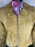 10  vintage  Urban Village Vintage  urban village  Suede Jacket  Suede  Rounded collar  mens  long sleeves  long sleeve  Jacket  front pockets  collared  collar  button  Antilopen  60s  1960s