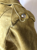 vintage  Urban Village Vintage  urban village  Suede Jacket  Suede  Rounded collar  mens  long sleeves  long sleeve  Jacket  front pockets  collared  collar  button  Antilopen  60s  1960s  10