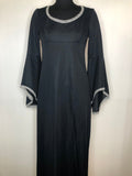 1970s Medieval Sleeve Maxi Dress by Richard Shops - Size UK 10