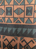 womens  waistcoat  vintage  vest  tribal  Suede Jacket  Peruvian print  mexican  Jacket  green  gilet  faux sheepskin  brown  aztec print  aztec  70s  70  1970s  10