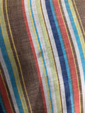 vintage  Urban Village Vintage  urban village  Stripes  stripe shirt  Shirt  Printed T-Shirt  printed shirt  printed  print  multicoloured  multi  Mens Shirts  mens  long sleeves  Long sleeved top  long sleeve  L  dagger collar  button  brown  70s  1970s