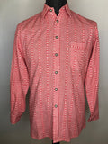 Vintage 1970s Red and White Gingham Check Shirt - Size M