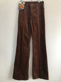 womens  W24 L32  W24  vintage  Urban Village Vintage  urban village  trousers  retro  pockets  petite  mens trousers  Lee  L32  jeans  jean  flares  flared trousers  flared  Cotton  corduroy  corded  cord  brown  bootcut  70s  70  6  1970s
