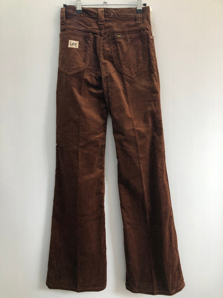 Vintage Deadstock 1970s Flared Bootcut Cords Corduroy Trousers in 