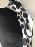 womens  white  vintage  Urban Village Vintage  urban village  square scarf  scarves  scarf  retro  polka dot print  Polka Dot  One Size  neck scarf  MOD  Hammura  black  1960s