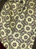 vintage  Urban Village Vintage  urban village  tootal  scooter  scarves  scarf  retro  red  Paisley Print  paisley  mod  mens  made in england  fringing  fringed  fringe  cream  accessory  accessories  60s  1960s
