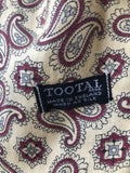 vintage  Urban Village Vintage  urban village  tootal  scooter  scarves  scarf  retro  red  Paisley Print  paisley  mod  mens  made in england  fringing  fringed  fringe  cream  accessory  accessories  60s  1960s