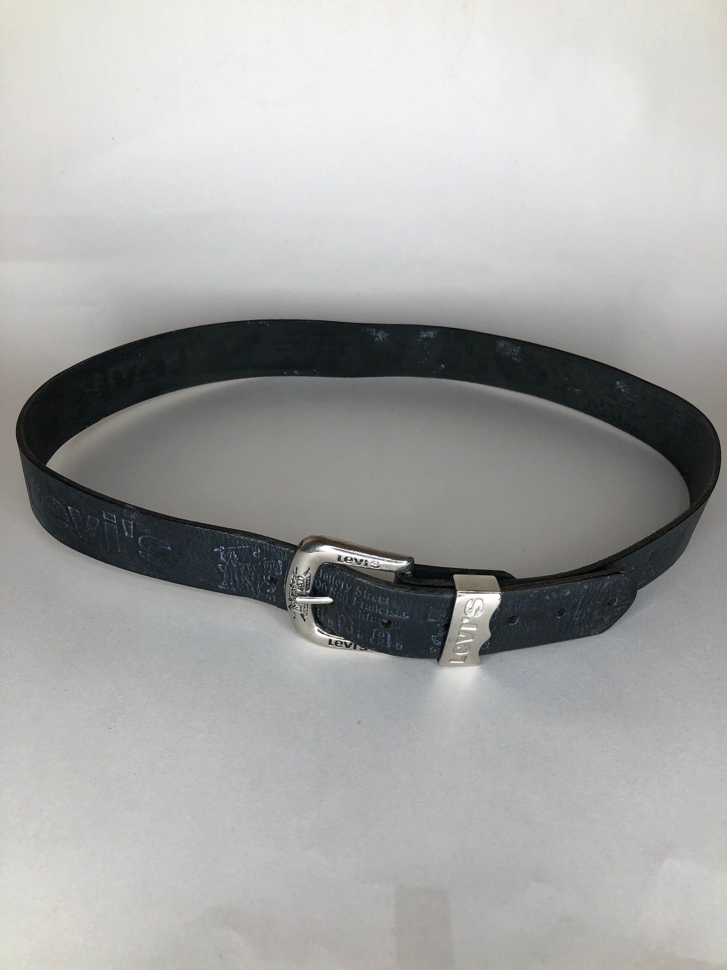 Levis Leather Embossed Western Belt in Black - Size S - Mens ...