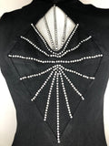 womens  vintage  Urban Village Vintage  studio 54  playsuit  party  palazzo pants  palazzo  onsie  jumpsuit  glamorous  glam  flares  flared trousers  flared  evening wear  evening  disco jumpsuit  diamante embellishment  cut out detail  cocktail  black  all in one  70s  1970s  10