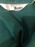 vintage  Urban Village Vintage  top  short sleeves  polo top  Mentor  mens  M  green  dark green  collar  50s  50  1950s